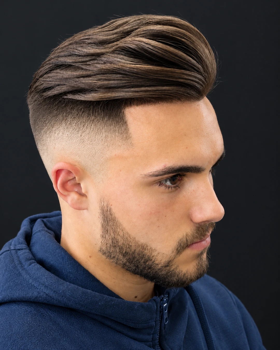 A finished haircut at Blackhorse Barber