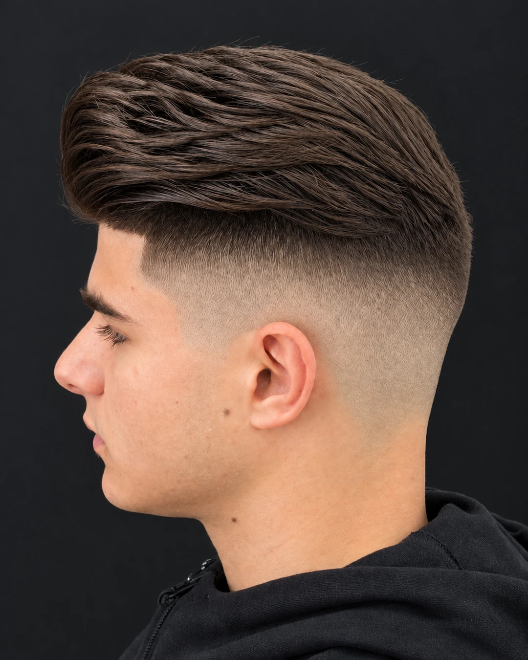 A finished haircut at Blackhorse Barber