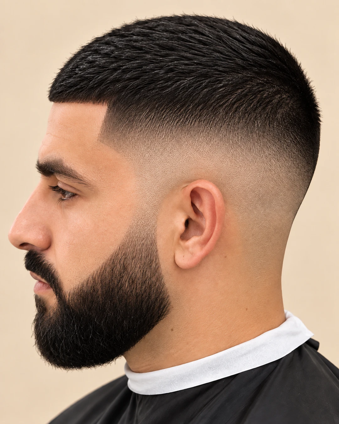 A finished haircut at Blackhorse Barber