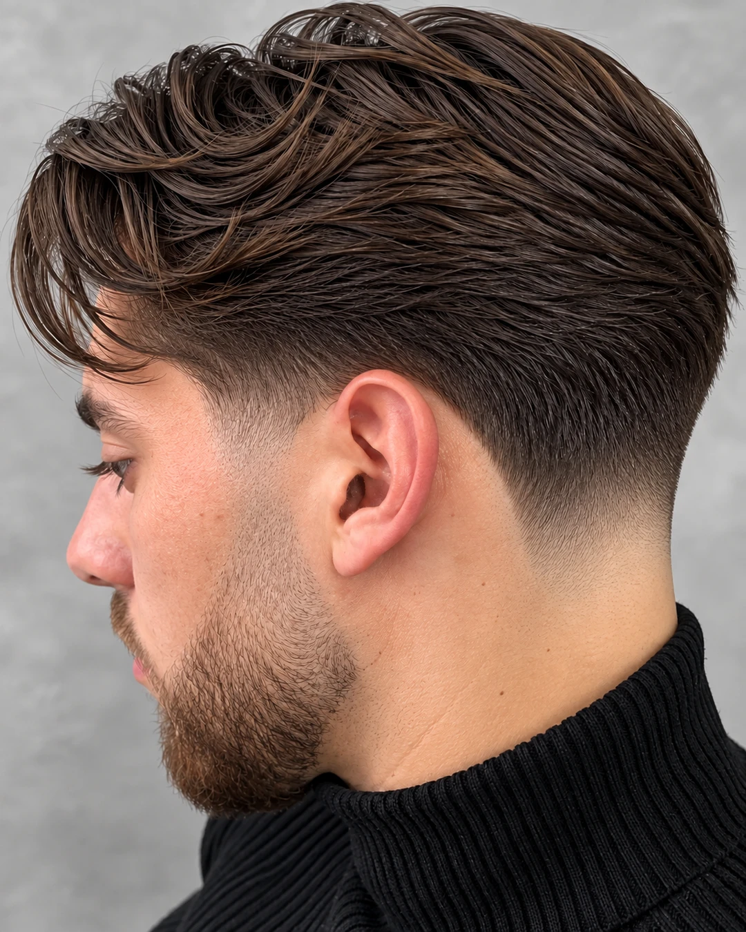 A finished haircut at Blackhorse Barber