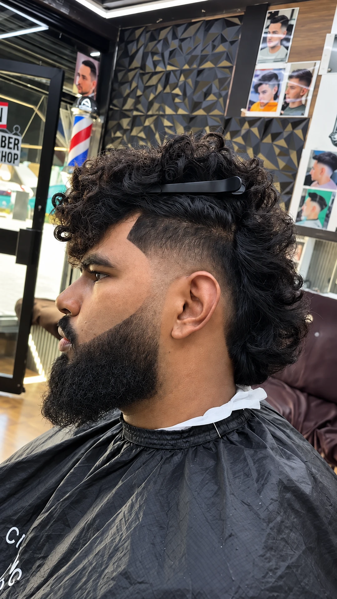 A finished haircut at Blackhorse Barber
